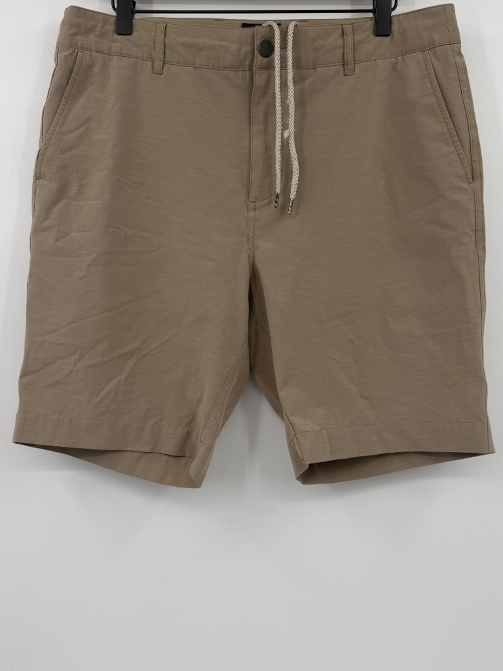 Faherty All Day Hybrid Drawstring Shorts Men 33 Tan Lightweight Outdoor Stretch